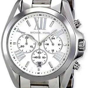 Michael Kors women silver watch barely used Roman numbers original box MK-5535 Michael Kors Ladies Watch Bradshaw MK5535 | Watches Prime main image 4
